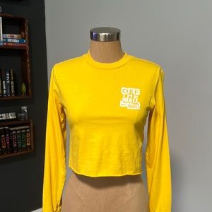 Vans long sleeve crop top